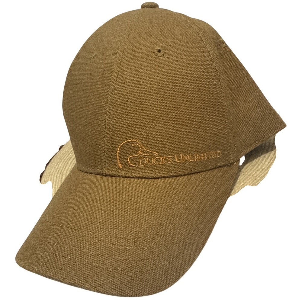 Ducks Unlimited Avery Headwear Brown‎ Canvas Committee Adjustable Hat Cap